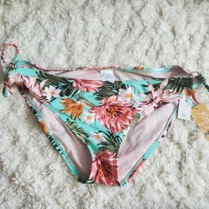 Kona sol Medium coverage hipster bikini bottom size XL floral print
